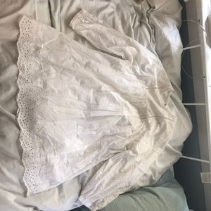 Urban outfitters white floral doll style dress